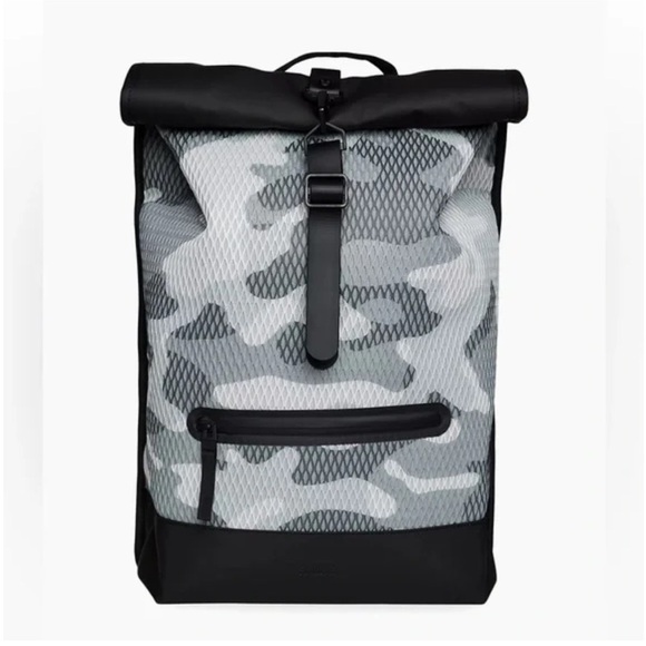 RAINS ROLLTOP RUCKSACK‎ MESH - Camo - Picture 1 of 12